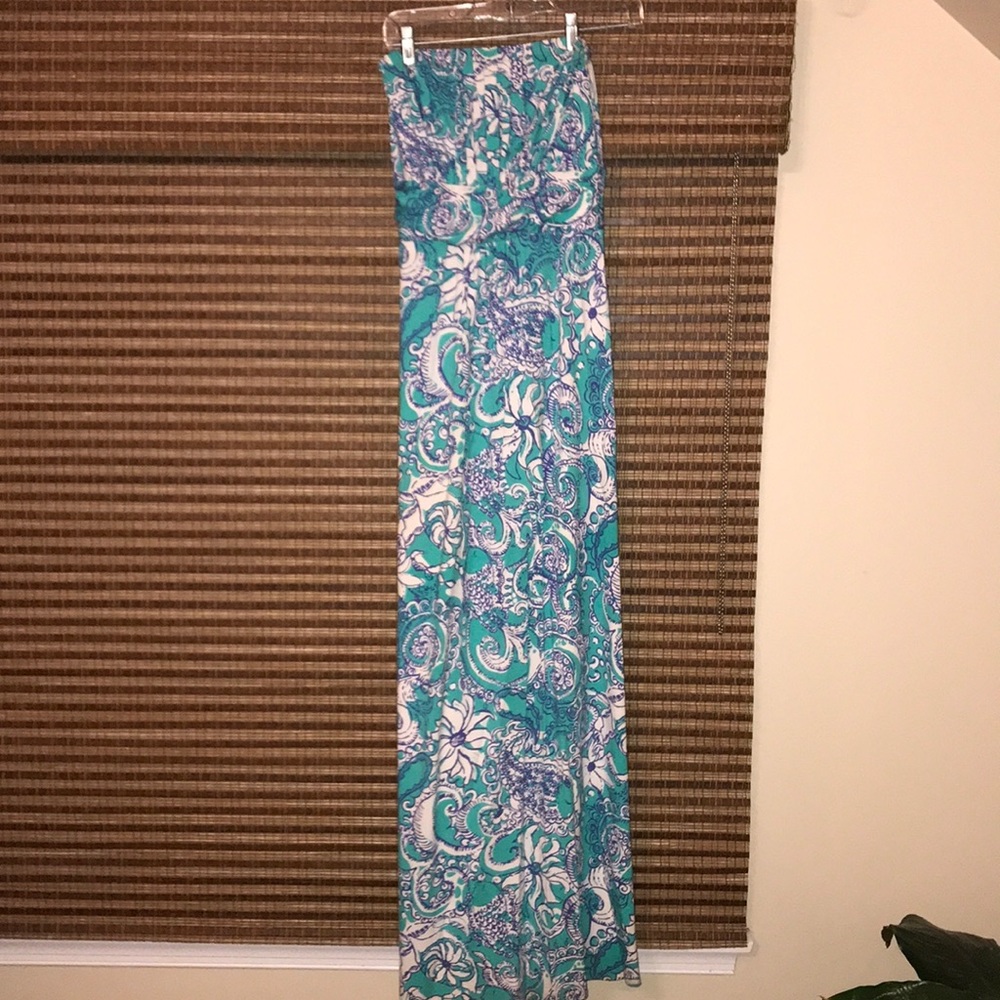 Lilly Pulitzer Strapless Maxi